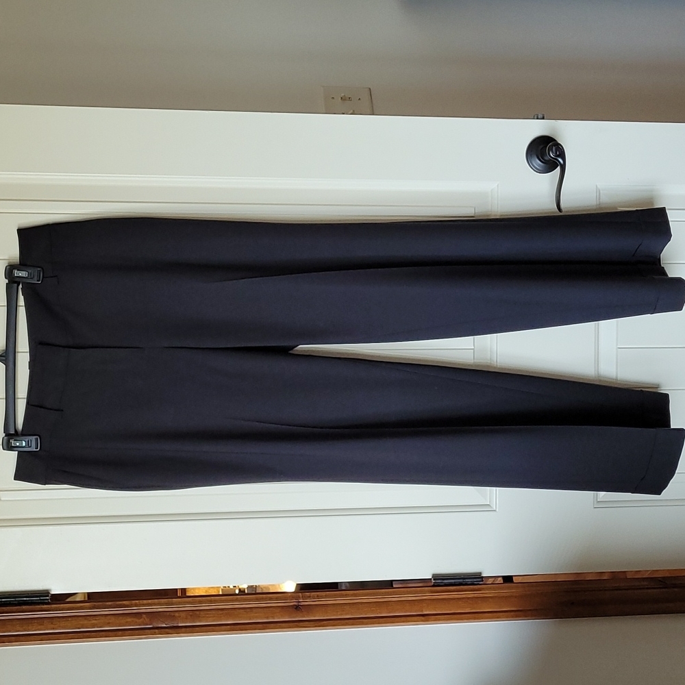 Ann Taylor fully lined cuffed black trousers